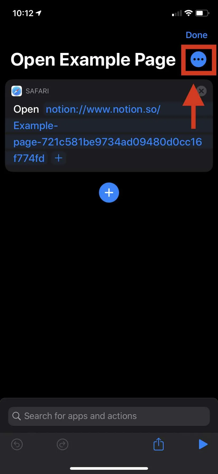 Notion page step 3
