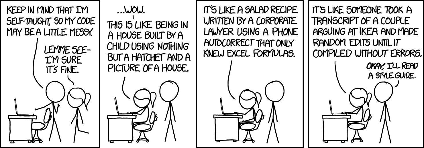&#39;<a href="https://xkcd.com/1513/">XKCD Comic on Code Quality</a>&#39;